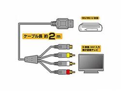 S Av端子ケーブル Wii U Wii用 テレビゲーム周辺機器のゲームパーツメーカーはコロンバスサークル